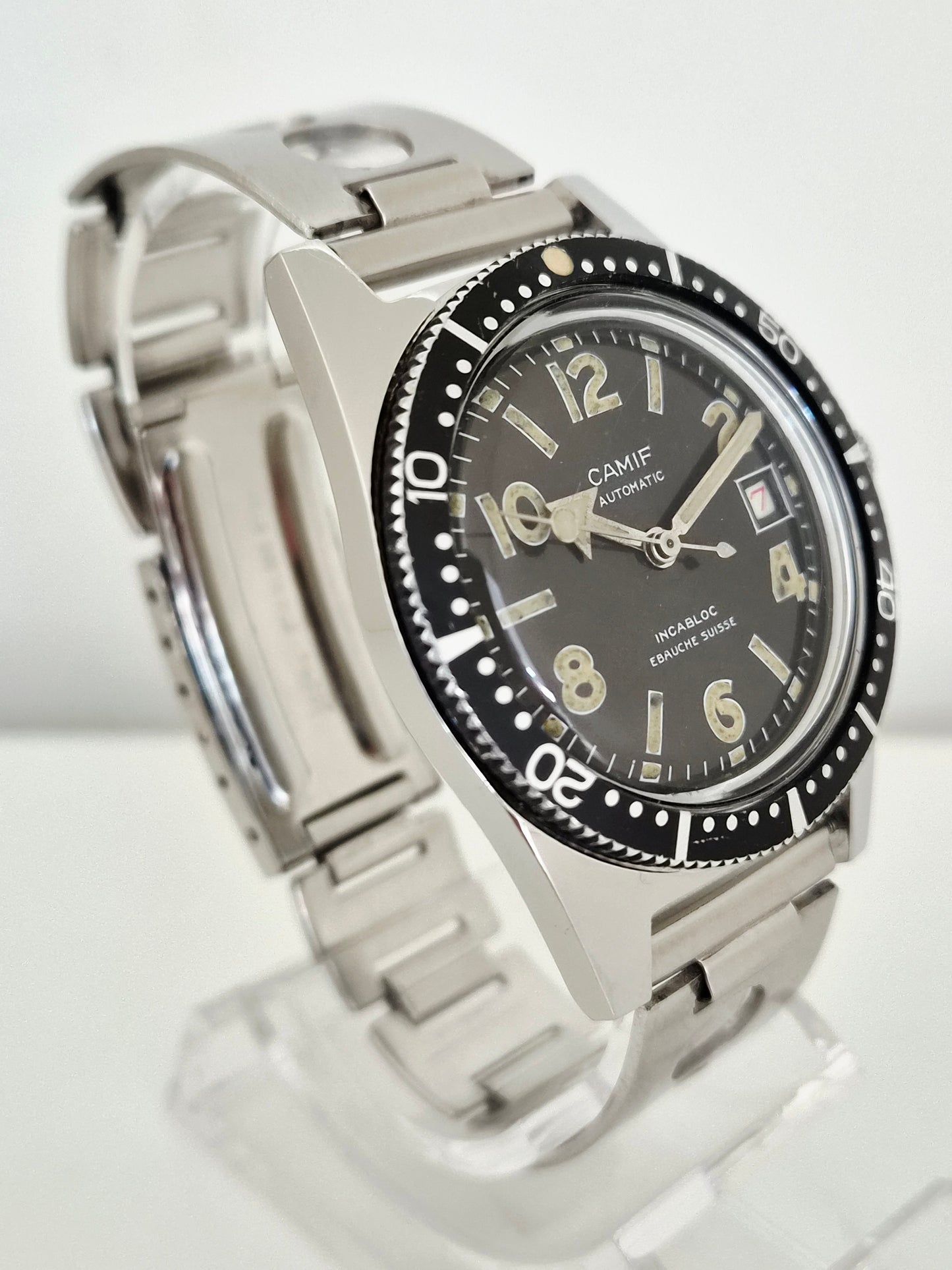 Camif - Skin Diver Française - Automatico - Steel Case - Date Roulette