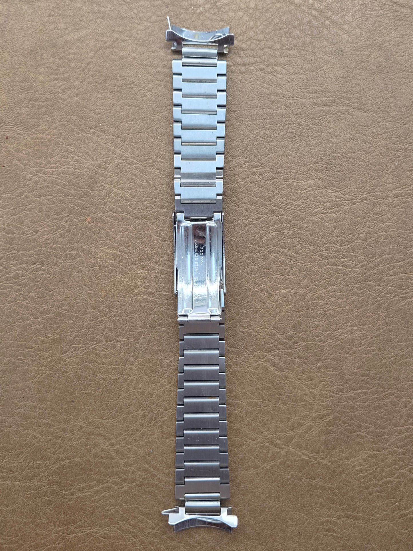 Bracciale Rado - Acciaio Vintage - 19,5 mm - Finali Curvi- Maglia a Vite