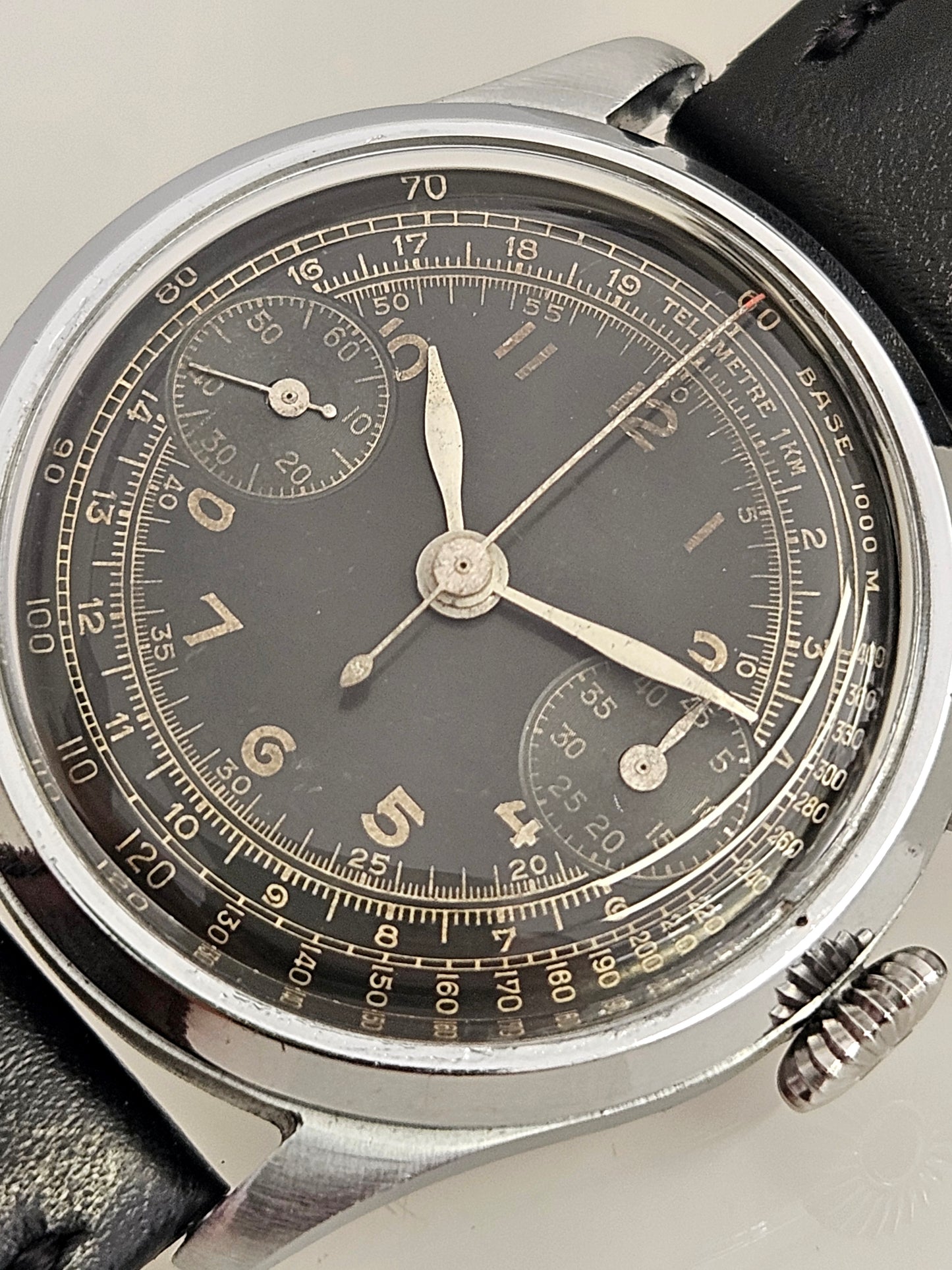 Angelus 210 Chronograph - Mono Pusher - Vintage Bicompax Watch