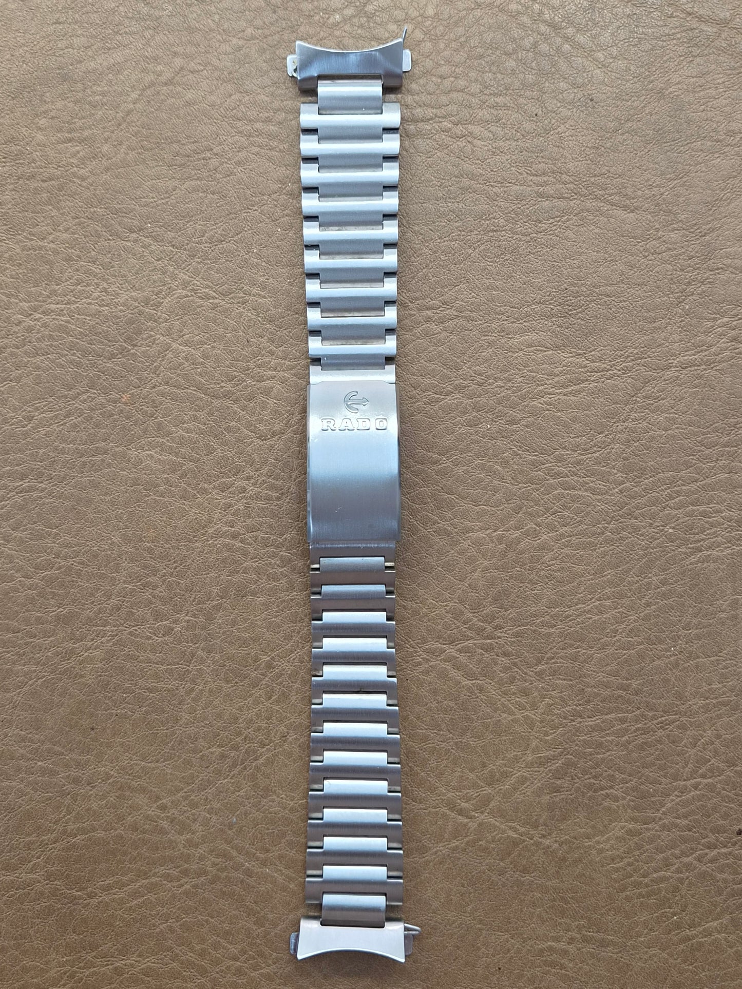 Bracciale Rado - Acciaio Vintage - 19,5 mm - Finali Curvi- Maglia a Vite