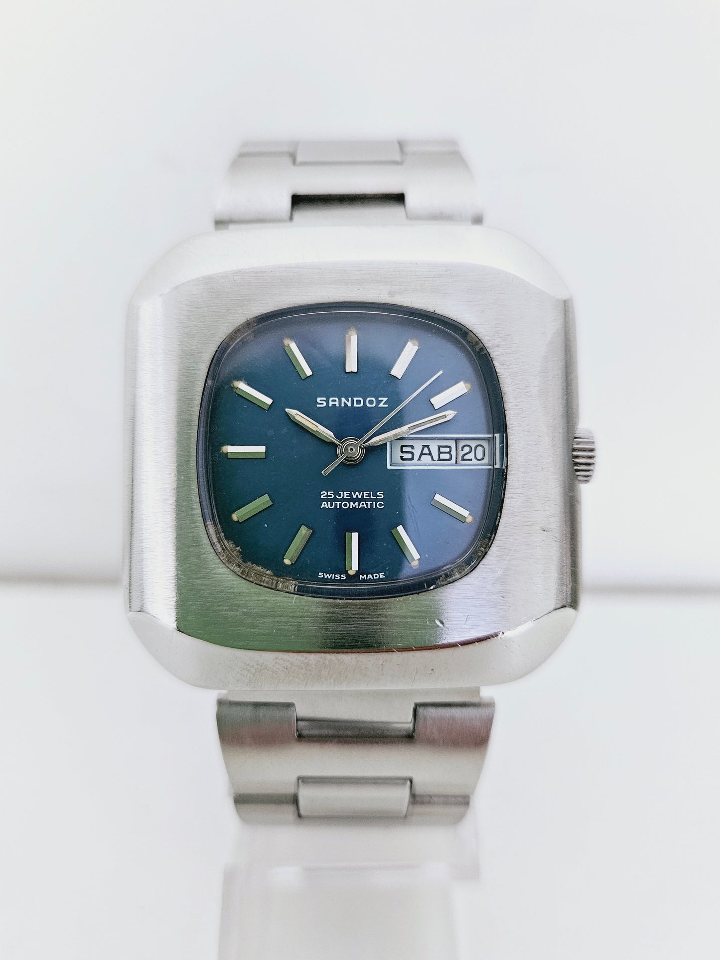 Sandoz - Swiss Production (Cyma Tavannes) - Day-Date Automatic - TV Case