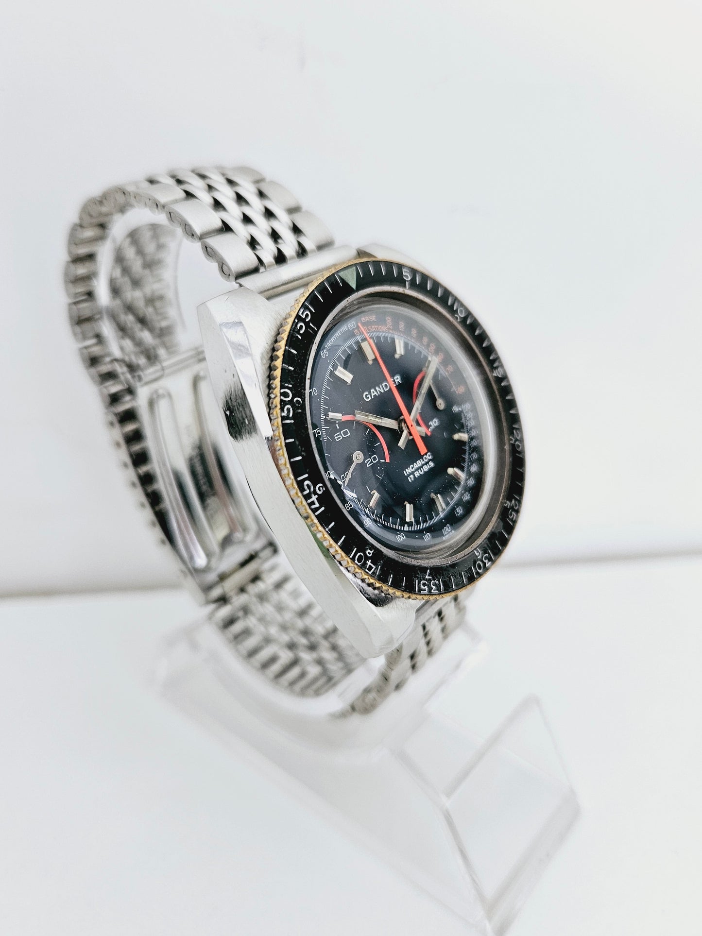 Gander Chronograph Vintage Diver Bakelite Bezel