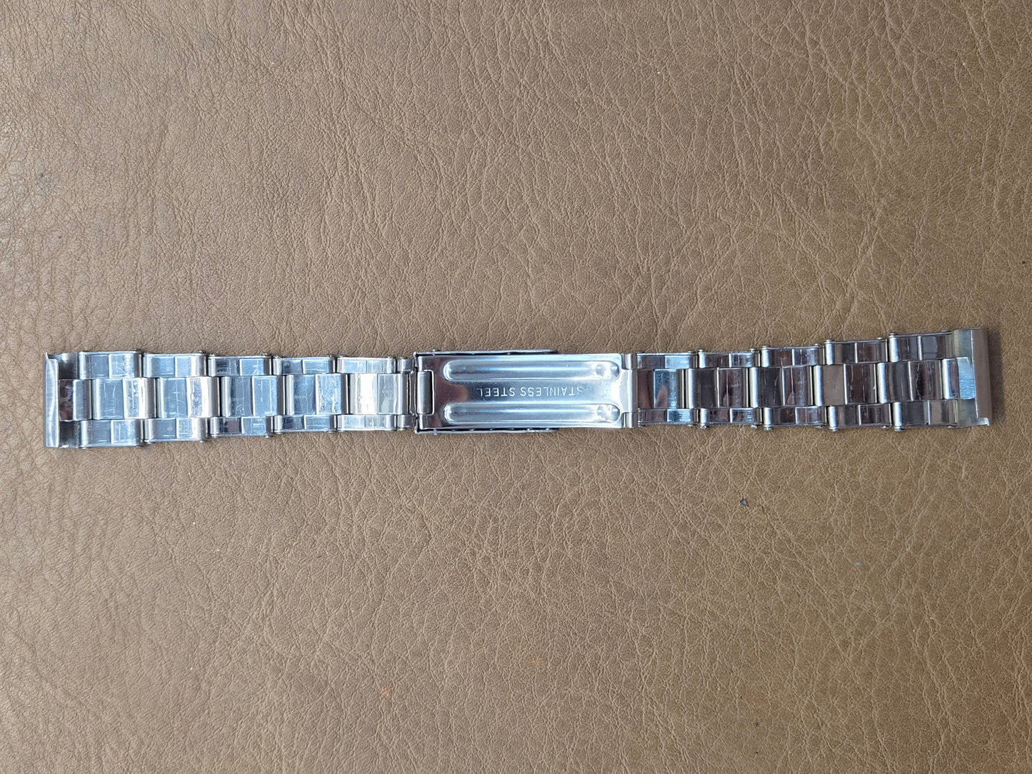 Bracciale Oyster - Rivetti - Finali Dritti - Acciaio Vintage - 16,5 mm