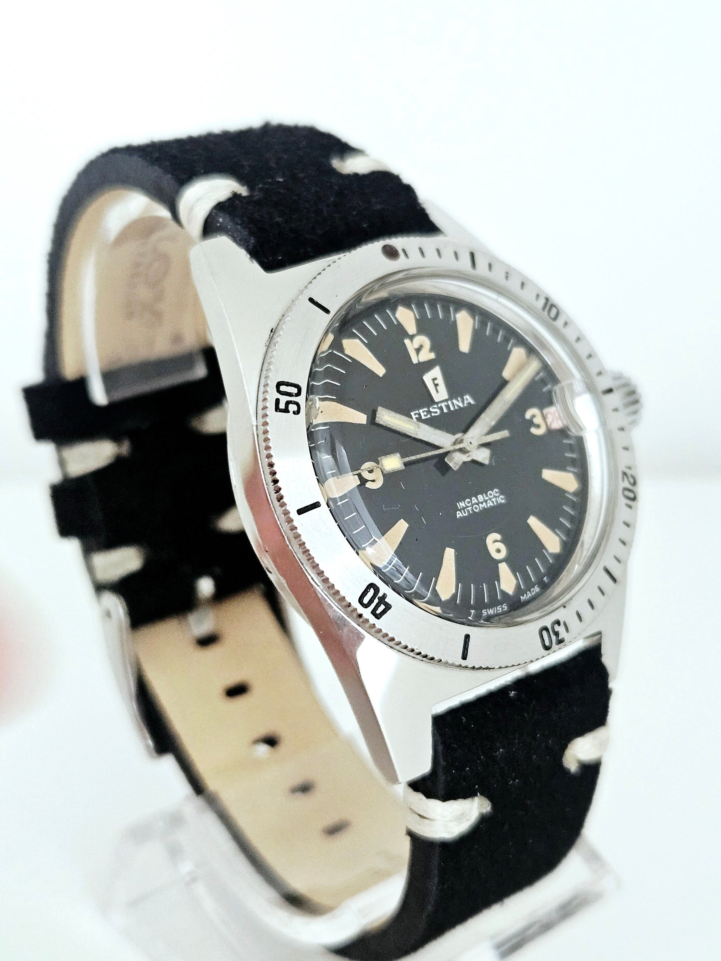 Festina - Skin Diver 600 Feet - Automatico - Steel Case - TSwissT