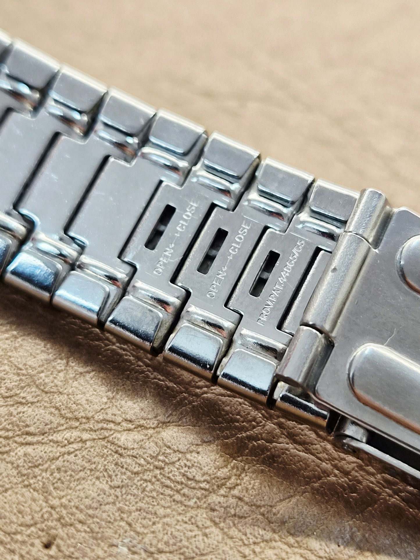 Bracciale STL Stelux - Acciaio Vintage - Prov. Pat 44865/65 - 19 mm