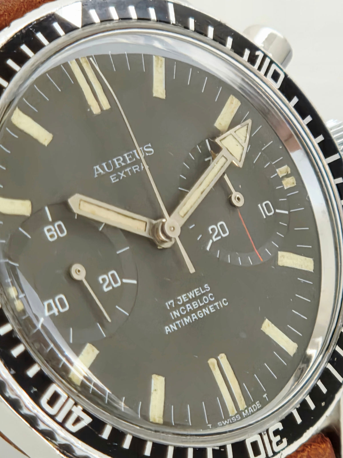 Aureus Extra - Diver Chronograph - Valjoux 7730 - Steel Case - Salazar Mark
