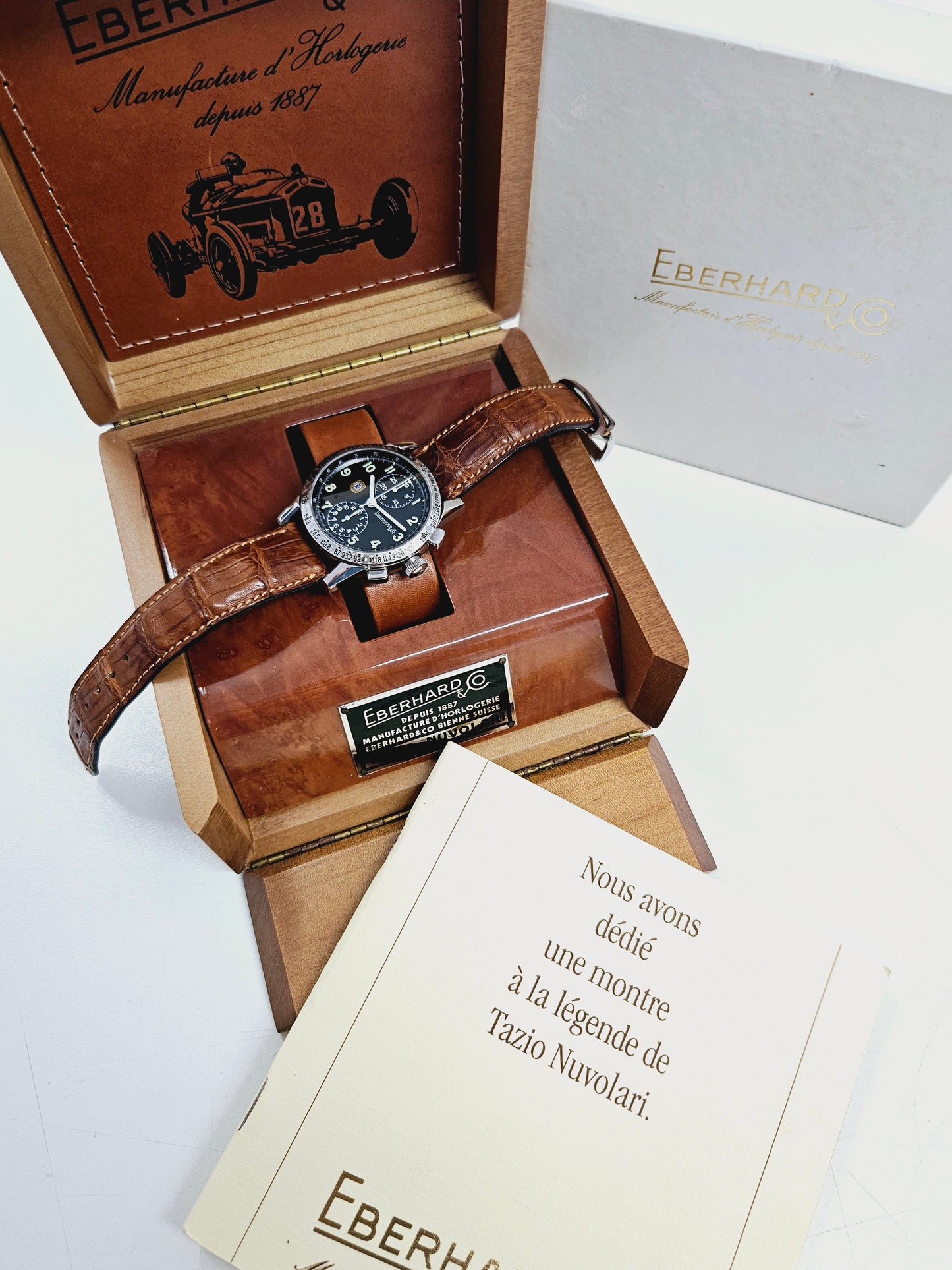 Eberhard & Co. - Tazio Nuvolari - Ref. 31030 - Full Set Nos Condition