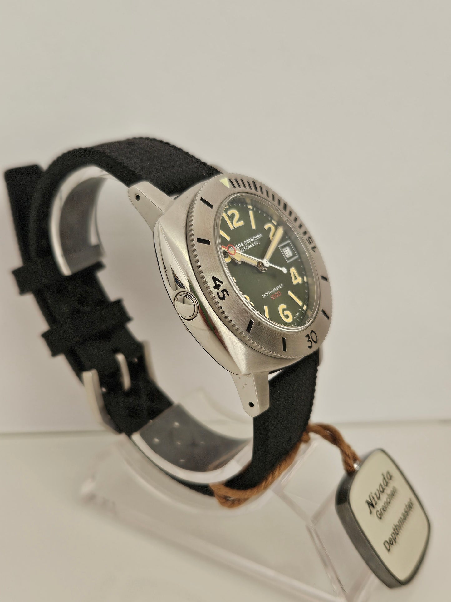 Nivada Grenchen - DepthMaster - Ref. 14103A - Sunray Green - Full Set