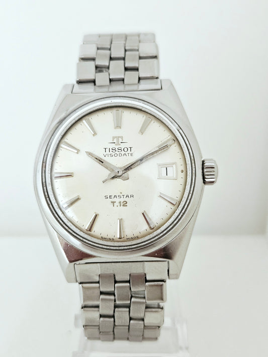 Tissot - Seastar Visodate T-12 - Ref. - 41512/42512-3 - Gay Freres Bracelet - Vintage Watch