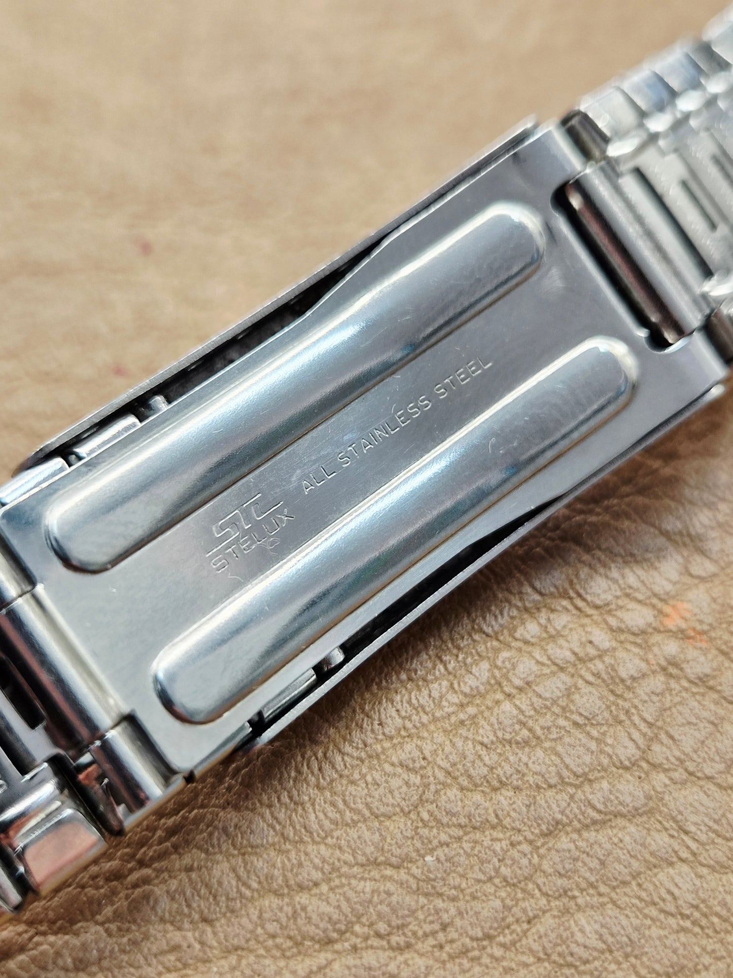Bracciale STL Stelux - Acciaio Vintage - Prov. Pat 44865/65 - 19 mm