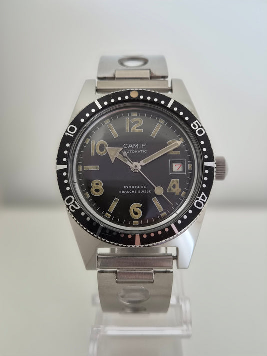 Camif - Skin Diver Française - Automatico - Steel Case - Date Roulette