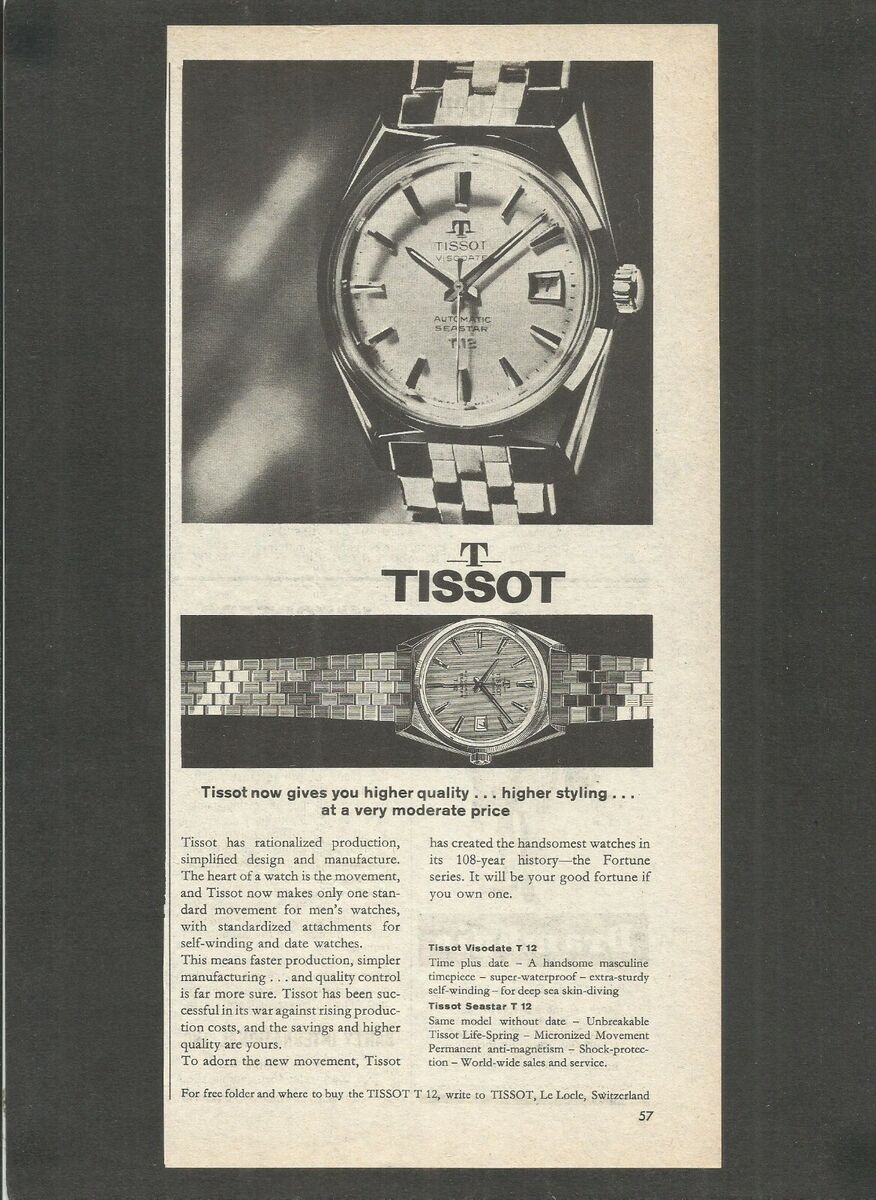 Tissot - Seastar T-12 - Ref. 43512 - Visodate Automatico - Gay Freres Bracelet